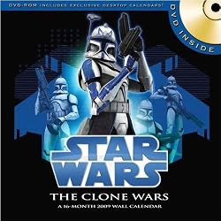 Star Wars Clone Wars 2009 DVD Wall Calendar