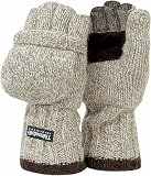 Manzella Mens Heavyweight Insulated Ragg Wool Convertible Glove