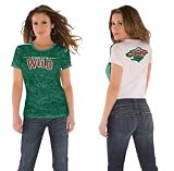 Minnesota Wild Women's Superfan Burnout Tee from Touch by Alyssa Milano