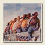COWBOY Western absorba STONE COASTERS Set 4 HOME Decor