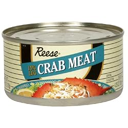 Reese Fancy 15% Leg Crabmeat, 6-Ounce Cans (Pack of 12)