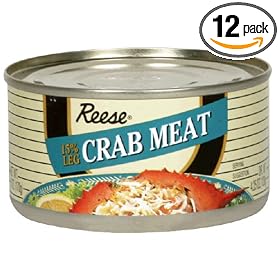 Reese Fancy 15% Leg Crabmeat, 6-Ounce Cans (Pack of 12)
