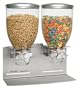Zevro Dual Dry food Dispenser, Stainless Steel