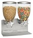 Kitchen & Housewares : Zevro Dual Dry food Dispenser, Stainless Steel