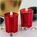 FL-1515 | Professional Quality 2 Piece LED Red Shiny Tea Light Battery Candle Set, A safe and effective way of dressing tables at any event