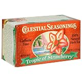 Celestial Seasonings Herb Tea, Tropic of Strawberry, Tea Bags, 20-Count Boxes (Pack of 6)
