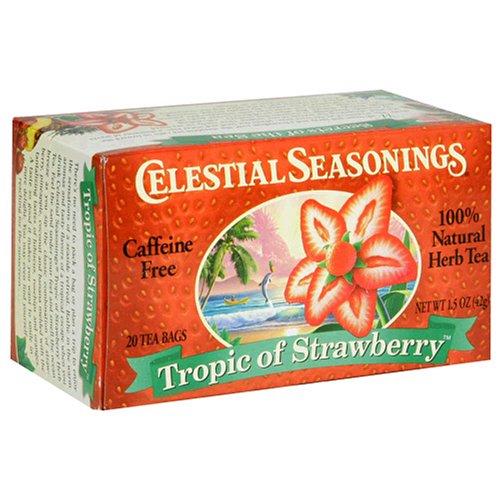 Celestial Seasonings Herb Tea, Tropic of Strawberry, Tea Bags, 20-Count Boxes (Pack of 6) by Celestial Seasonings