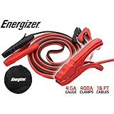 Energizer 4-Gauge Jumper Battery Cables 16 Ft Booster - Jump Start your vehicle with the ENB-416