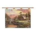 Sunset at Barn Wall Hanging