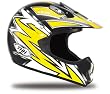 JOLT TX-10 Full Face Motorcycle Helmet, Black/Yellow, YTH-LG