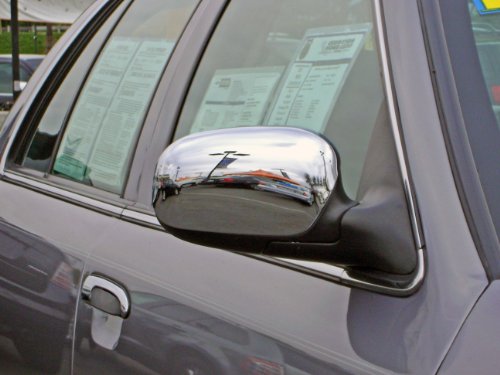 526 Ford Crown Victoria / Mercury Grand Marqis 2000 - 2009 ABS Chrome Mirror Insert Accent Cover