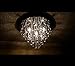 5-Lights Classic Flush Mount Crystal Chandelier Art Decor Ceiling Fixture of Ella Fashion