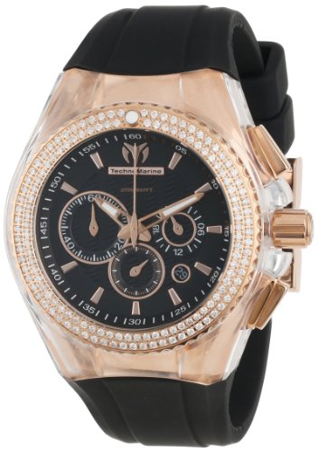 TechnoMarine Unisex 110053 Cruise Original Star Chronograph Black Dial Watch