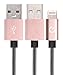 Volts USB-A to Lightning Cable Cord, MFi Certified Charger Compatible with iPhone, iPad, Rigorously Tested for Long Lifespan (Rose Gold 10 Feet)