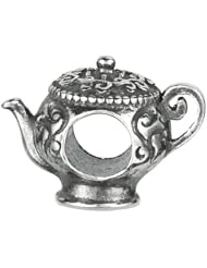 925 Sterling Silver Tea Pot Bead, For Chamilia, Pandora, Biagi, Personality, Reflections And More Charm Bracelets