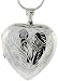 Sterling Silver Very Large Hand Engraved Heart Locket, about 1 1/2 X 1 5/8