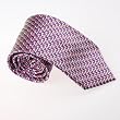 Pink Patterned Woven Silk Tie Gift Box Set hot pink Mother's Day Present T8253