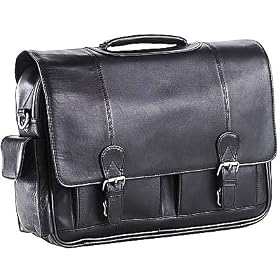 Clava Promo Briefcase Quinley Black Leather Business Cases