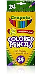 Crayola Colored Pencils, Assorted Colors, 24 count (68-4024)