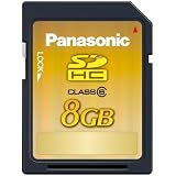 Panasonic 8GB SDHC Class 6 Flash Memory Card