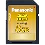 Panasonic 8GB SDHC Class 6 Flash Memory Card