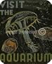 Visit the Aquarium Jellyfish WPA Art Vintage MOUSE PAD