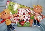 charlie & lola collectable 10" soft dolls plus new dvd & reward chart new