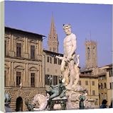 Statue of Neptune - 20 Inch Canvas Print (51 cm) by Robert Harding