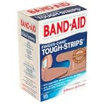 Band-Aid Adhesive Bandages, Finger-Care, 15-Count Boxes (Pack of 6)