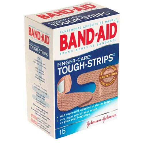 Band-Aid Adhesive Bandages, Finger-Care, 15-Count Boxes (Pack of 6)