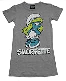 TS161-00 Smurfs Cartoon Smurfette Vintage Style Junk Food Juniors Babydoll Soft T-Shirt