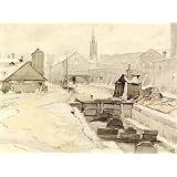 Manchester Ship Canal, Quay Street, Manchester, by Albert Pile (Print On Demand)