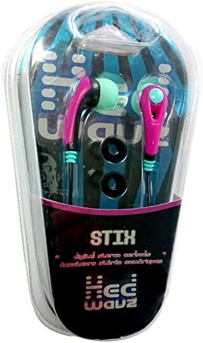 Aroc Electronics SBP-2500 Hed Wavz Stix Digital Stereo Earbuds, Fuschia