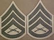 Green on Khaki USMC Chevrons - Staff Sergeant - Male