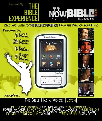 NowBible Color THE BIBLE EXPERIENCE (NOW BIBLE), Audio Visual Electronic Bible Reader w/ PDA & Ipod Mp3