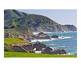Big Sur Coastline at Rocky Creek Scenic Photographic Poster Print by George Oze, 20x16