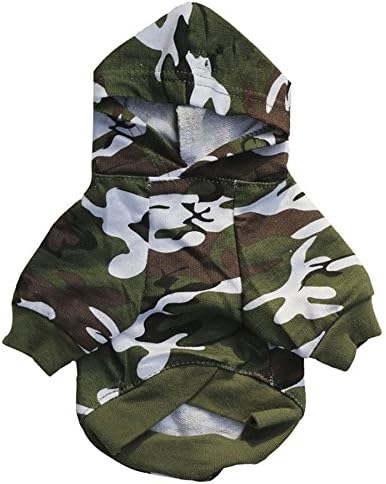 Pet Dogs Clothes Dog T Shirt Dog Vest Camouflage Style Clothing Small Dogs Clothes Cotton Dog Costume (Army Green, XS)