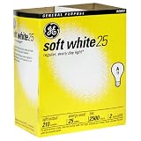 GE Soft White 25W, 2pk