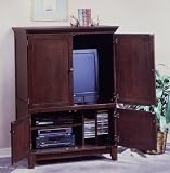 Coffee-Finish Entertainment Armoire