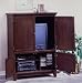 Coffee-Finish Entertainment Armoire