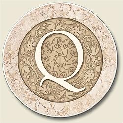 Monogram "Q", Auto Coaster - Coaster for Your Car