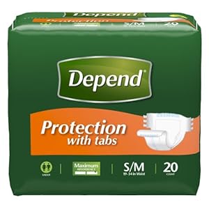 depend briefs with adhesive tabs