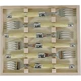 Laguiole Verdier Heavy Duty Boxed Set of 6 Forks, Horn Handles