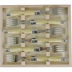 Laguiole Verdier Heavy Duty Boxed Set of 6 Forks, Horn Handles