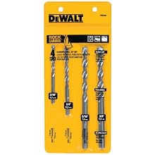 DEWALT DW5204 4-Piece Premium Percussion Masonry Drill Bit Set