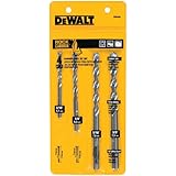 DEWALT DW5204 4-Piece Premium Percussion Masonry Drill Bit Set