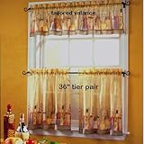 Tuscany 36-inch Tier Curtain Pair by S. Lichtenberg