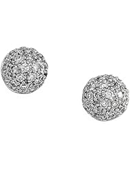 14K White Gold Diamond Earrings - 0.50 Ct. -- LIFETIME WARRANTY