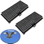 HQRP 2-pack Active H12 Filters for Miele AH 30 / SF-AH30 for S2, S700 Canisters / S7 Uprights Vacuum Cleaners / 7226160 Replacement plus HQRP Coaster