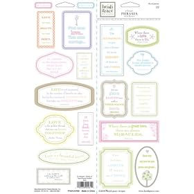Fiskars Heidi Grace Designs Clear Stickers Baby Phrases